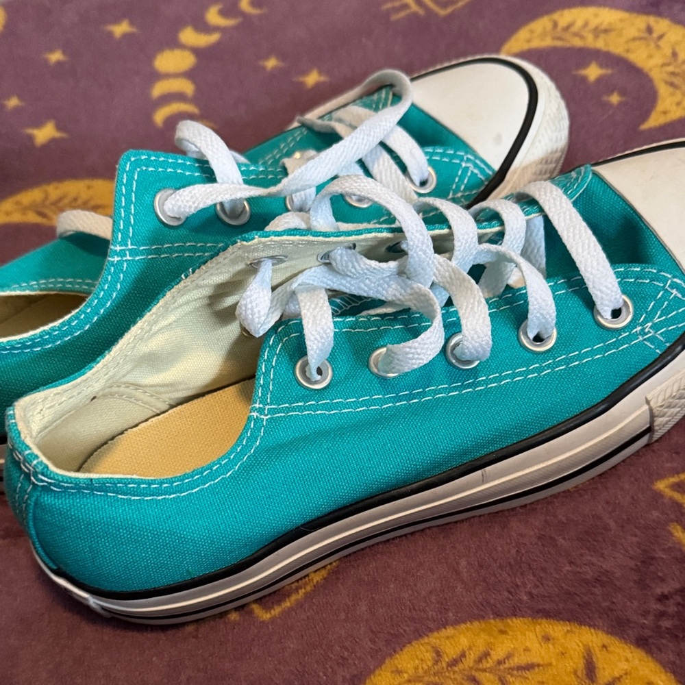 Converse Teal Canvas Sneakers